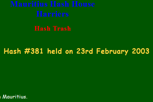 Hash Trash 381 Future Image Mauritius