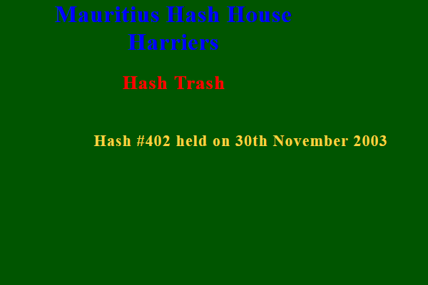 Hash Trash 402 Future Image Mauritius