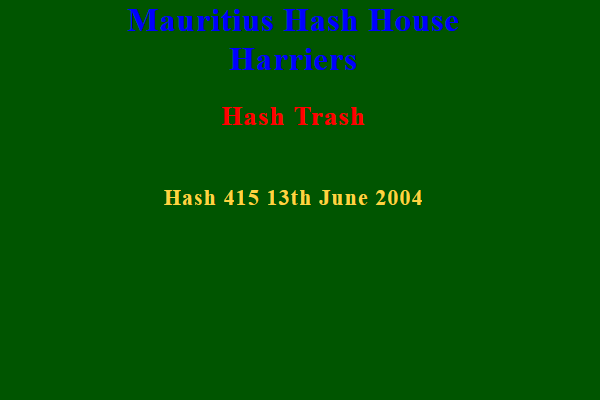 Hash Trash 415 Future Image Mauritius