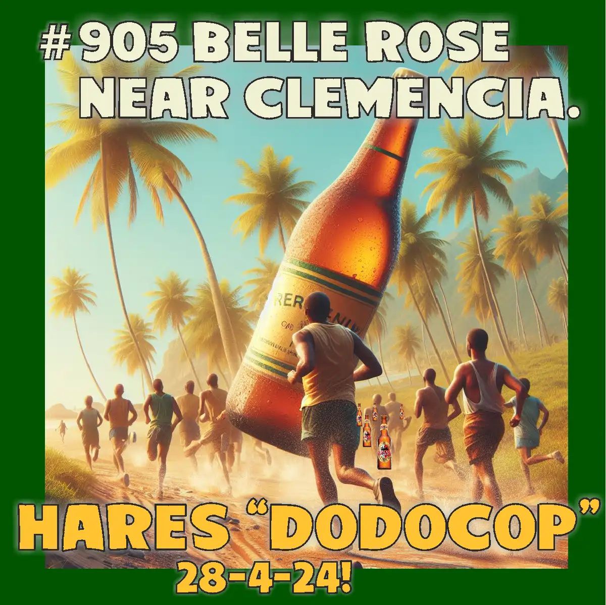 905 hash run Mauritius Belle Rose near Clemencia 2024