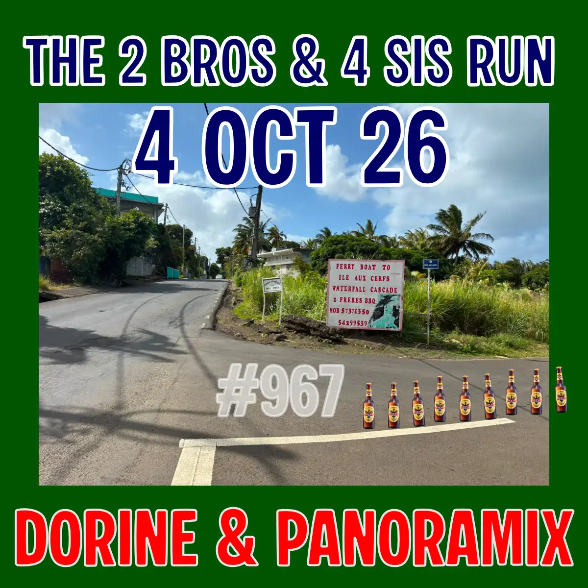 hash run 967 in mauritius